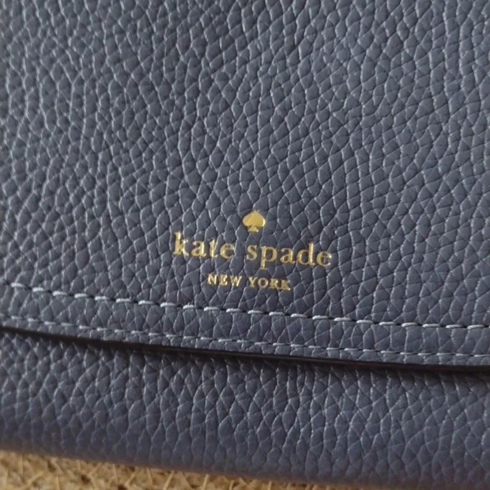 KATE SPADE Long Wallet NAVY NWOT - Picture 3 of 13